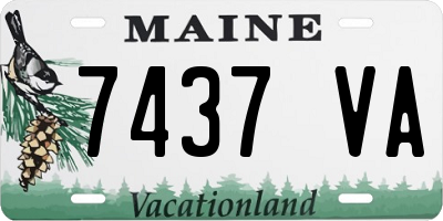 ME license plate 7437VA