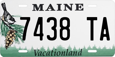 ME license plate 7438TA