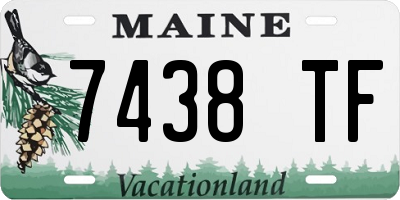 ME license plate 7438TF