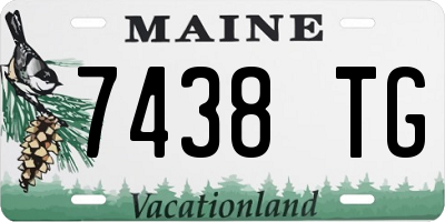 ME license plate 7438TG
