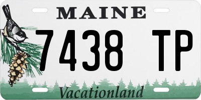 ME license plate 7438TP
