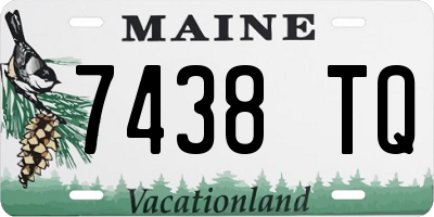 ME license plate 7438TQ