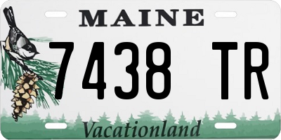 ME license plate 7438TR