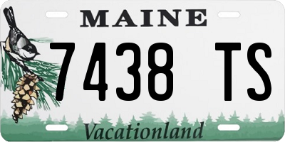 ME license plate 7438TS