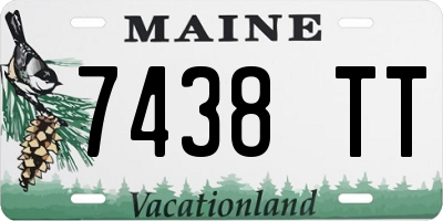 ME license plate 7438TT
