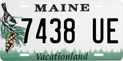 ME license plate 7438UE