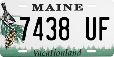 ME license plate 7438UF
