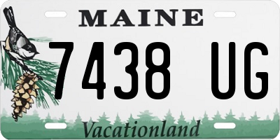 ME license plate 7438UG