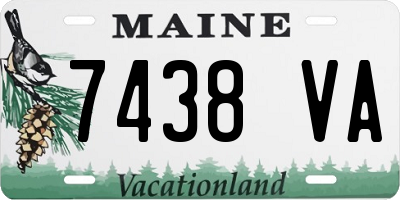 ME license plate 7438VA