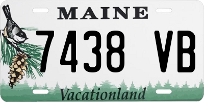 ME license plate 7438VB
