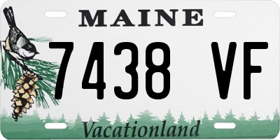 ME license plate 7438VF