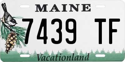 ME license plate 7439TF