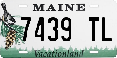 ME license plate 7439TL