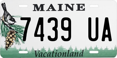 ME license plate 7439UA