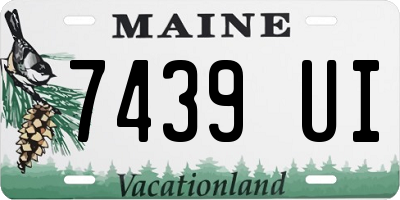 ME license plate 7439UI