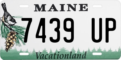 ME license plate 7439UP