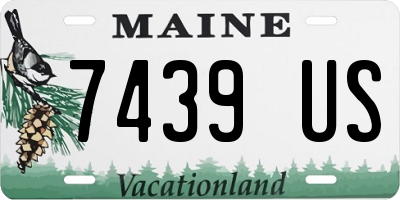 ME license plate 7439US