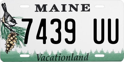 ME license plate 7439UU