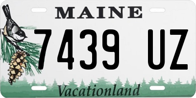 ME license plate 7439UZ