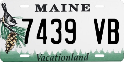 ME license plate 7439VB