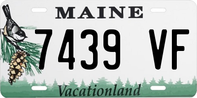 ME license plate 7439VF
