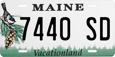 ME license plate 7440SD
