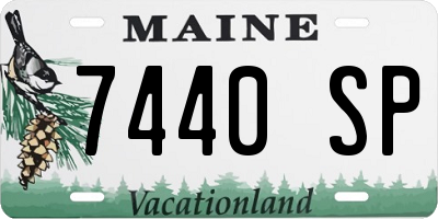ME license plate 7440SP
