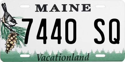 ME license plate 7440SQ