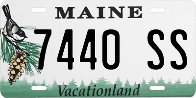 ME license plate 7440SS