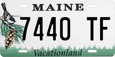 ME license plate 7440TF