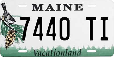 ME license plate 7440TI