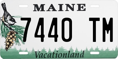ME license plate 7440TM