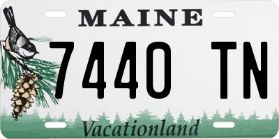 ME license plate 7440TN
