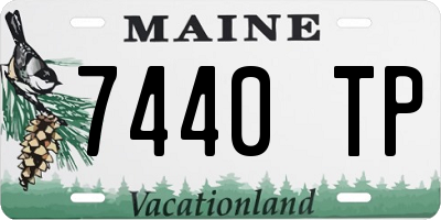 ME license plate 7440TP