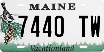 ME license plate 7440TW