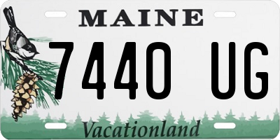 ME license plate 7440UG