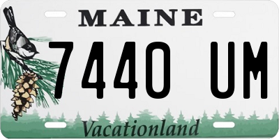 ME license plate 7440UM
