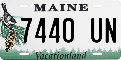 ME license plate 7440UN