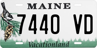 ME license plate 7440VD