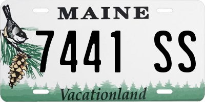 ME license plate 7441SS