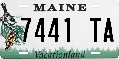 ME license plate 7441TA