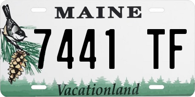 ME license plate 7441TF
