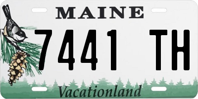ME license plate 7441TH