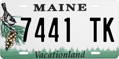 ME license plate 7441TK