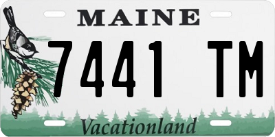 ME license plate 7441TM