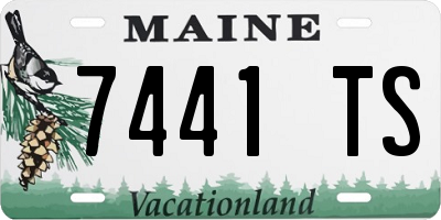 ME license plate 7441TS