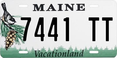 ME license plate 7441TT