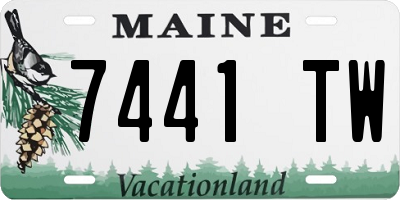 ME license plate 7441TW