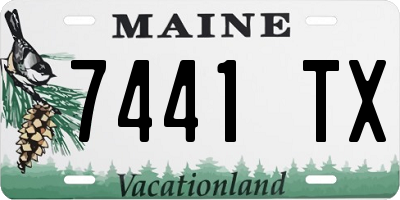 ME license plate 7441TX