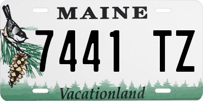 ME license plate 7441TZ